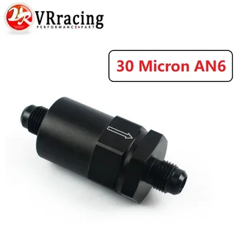Топливный фильтр VR -AN-6 (AN6) с черной анодированной заготовкой 30 Микрон VR-SLF0209-06